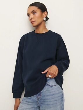 Drew Vintage Oversized Crewneck Sweatshirt, Reformation (M)
